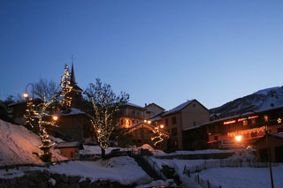 St martin de Belleville at Christmas